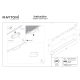 Basis Rot lampa do szynoprzewodu magnetycznego Exility LED 12W 600lm 2700K-6000K TR036-4-12WTW-DD-W