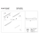 Basis Rot lampa liniowa do szynoprzewodu 1-fazowego Unity LED 12W 780lm 3000K TR104-1-12W3K-B-DE