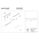 Basis Rot lampa liniowa do szynoprzewodu 1-fazowego Unity LED 24W 1540lm 3000K TR104-1-24W3K-B-DE