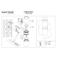 Bowery kinkiet IP54 2xGU10 O582WL-02B