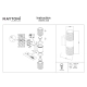 Bowery kinkiet IP54 2xGU10 O583WL-02B