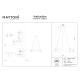 Breeze lampa wisząca LED 45W 2700lm 3000K MOD281PL-L45BS3K