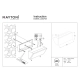Brick kinkiet IP54 LED 20W 1600lm 3000K O436WL-L20GF3K