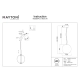 Bruma lampa wisząca LED 15W 2000lm 2700K MOD397PL-L15CH2.7K