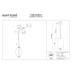 Bruma lampa wisząca LED 19W 2500lm 2700K MOD397PL-L19CH2.7K