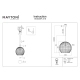 Cane lampa wisząca 1xG9 MOD204PL-01B