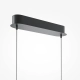 Curve lampa wisząca LED 15W 800lm 3000K-4000K MOD243PL-L18BK
