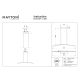 Curve lampa wisząca LED 15W 800lm 3000K-4000K MOD243PL-L18BK