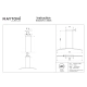 Curve lampa wisząca LED 15W 1150lm 2600K-3500K MOD243PL-L18BSK