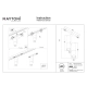 Elti Duo reflektor do szynoprzewodu magnetycznego Flarity LED 24W 1624lm 2700K-6000K TR005-4-2X12W-DS-BBS