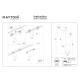 Elti reflektor do szynoprzewodu magnetycznego Flarity LED 12W 844lm 3000K TR005-2-12W3K-BBS