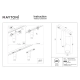 Elti reflektor do szynoprzewodu magnetycznego Flarity LED 12W 862lm 3000K TR005-2-12W3K-BW