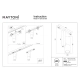 Elti reflektor do szynoprzewodu magnetycznego Flarity LED 12W 987lm 2700K-6000K TR005-4-12W-DS-BW