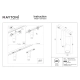 Elti reflektor do szynoprzewodu magnetycznego Flarity LED 12W 947lm 2700K-6000K TR005-4-12W-DS-B