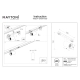 Focus LED lampa do szynoprzewodu magnetycznego Exility 12W 944lm 2700K-6000K TR032-4-12W3K-M-DS-BBS