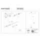 Focus LED lampa wisząca do szynoprzewodu magnetycznego Exility 12W 883lm 3000K TR041-2-12W3K-BBS