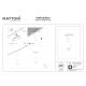 Focus LED lampa wisząca do szynoprzewodu magnetycznego Exility 12W 890lm 2700K-6000K TR041-4-12W3K-M-DS-W