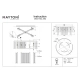 Frame lampa sufitowa 6xE14 MOD174CL-06G