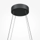 Halo lampa wisząca LED 40W 800lm 3000K-4000K MOD244PL-L50BK