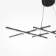Halo lampa wisząca LED 40W 800lm 3000K-4000K MOD244PL-L50BK
