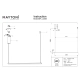Halo lampa wisząca LED 16W 800lm 3000K-4000K MOD246PL-L24BK