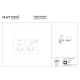 Hidden lampa wbudowana LED 10W 760lm 3000K DL095-01-10W3K-B
