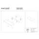 Lot kinkiet IP65 LED 20W 700lm 3000K O428WL-L20GF3K