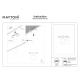 Luna lampa do szynoprzewodu magnetycznego Exility LED 5W 340lm 3000K-6000K TR038-4-5W3K-WW-DS-W-1
