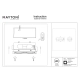 Metal Modern lampa wbudowana LED 20W 1300lm 3000K DL093-02-10W3K-B