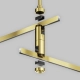 Mocowanie sufitowe podwójne 700mm do systemu magnetycznego Flarity TRA159C-D1-BS