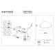 Mon lampa sufitowa IP65 LED 12W 1100lm 3000K O438CL-L12GF3K