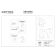 ONDA reflektor do szynoprzewodu 1-fazowego Unity LED 12W 780lm 2700K TR007-1-12W2.7K-B-1