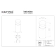Olten lampa stojąca IP65 LED 12W 300lm 3000K O591FL-L12GF3K
