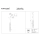 Ordo lampa wisząca LED 8W 920lm 3000K MOD272PL-L12B3K