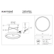 Orign lampa sufitowa LED 40W 450lm 3000K MOD311CL-L40B3K