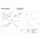 Outline lampa do szynoprzewodu magnetycznego Flarity LED 6W 31lm 2700K-6000K TR090-4-6W-DS-B