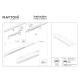 Parete lampa do szynoprzewodu magnetycznego Flarity LED 12W 474lm 3000K TR106-2-12W3K-B