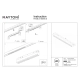 Parete lampa do szynoprzewodu magnetycznego Flarity LED 18W 719lm 3000K TR106-2-18W3K-B