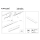 Parete lampa do szynoprzewodu magnetycznego Flarity LED 18W 879lm 3000K TR106-2-18W3K-W