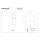 Perlas lampa wisząca 1xE27 P061PL-01GR