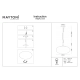 Perlas lampa wisząca 1xE27 P062PL-01W
