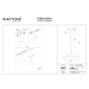 Plato lampa do szynoprzewodu magnetycznego Flarity LED 15W 708lm 3000K TR123-2-15W3K-B