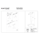 Plato lampa do szynoprzewodu magnetycznego Flarity LED 15W 769lm 2700K-6000K TR123-4-15W-DS-B