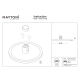 Plato lampa do szynoprzewodu magnetycznego Flarity LED 10W 400lm 2700K TR153-1-10W2.7K-BS-DE