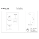 Plato lampa wisząca LED 12W 760lm 3000K P076PL-L12W3K-BS