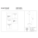 Plato lampa wisząca LED 12W 790lm 3000K P076PL-L12W3K-W