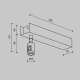 Podstawa sufitowa do zasilacza do systemu magnetycznego Flarity TRA156C-BB1-BS