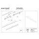 Points lampa do szynoprzewodu magnetycznego Exility LED 24W 1650lm 2700K-6000K TR031-4-24WTW-DD2-B