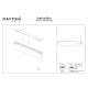 Points lampa do szynoprzewodu magnetycznego Flarity LED 12W 400lm 2700K TR150-1-12W2.7K-M-BS-DE