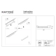 Points Rot lampa liniowa do szynoprzewodu 1-fazowego Unity LED 10W 620lm 3000K TR010-1-10W3K-M-B-DE
